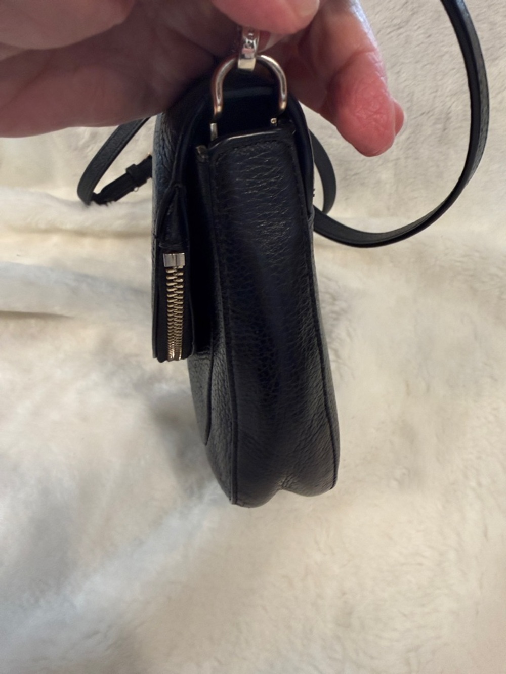 Kate Spade New York Black Pebbled Leather Crossbody Bag - Picture 6 of 14